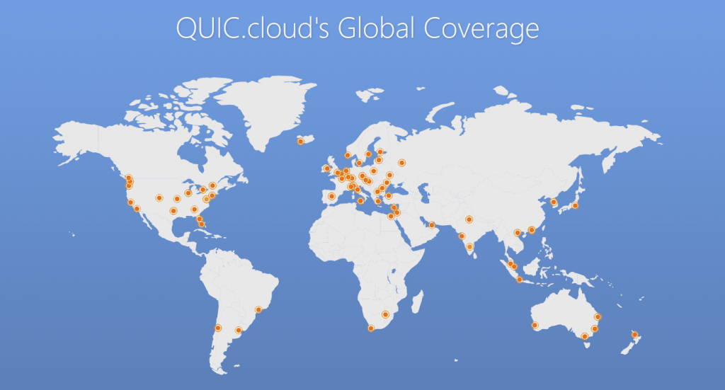 QUIC.Cloud Global Coverage